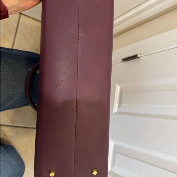 Lovevook Purple Quilted waterproof Laptop Bag with Structured Handles - Picture 10 of 16